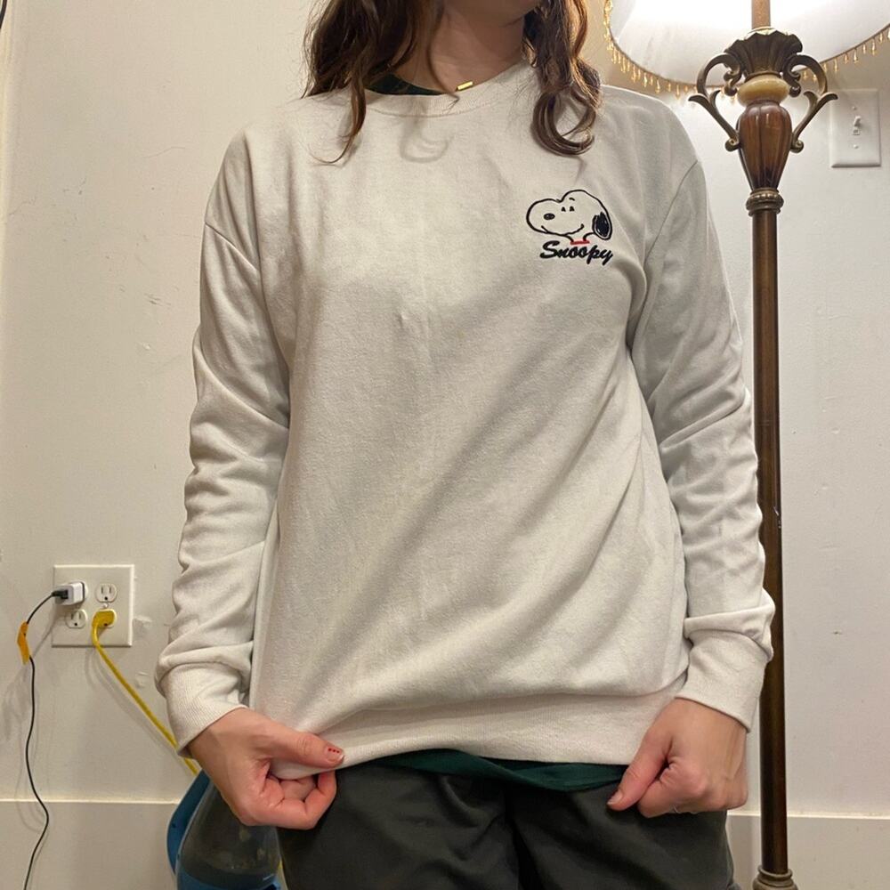 Vintage Snoopy Embroidered Sweatshirt - Made in Korea - Unisex